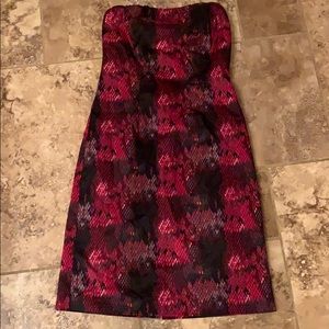 Limited black and red print dress